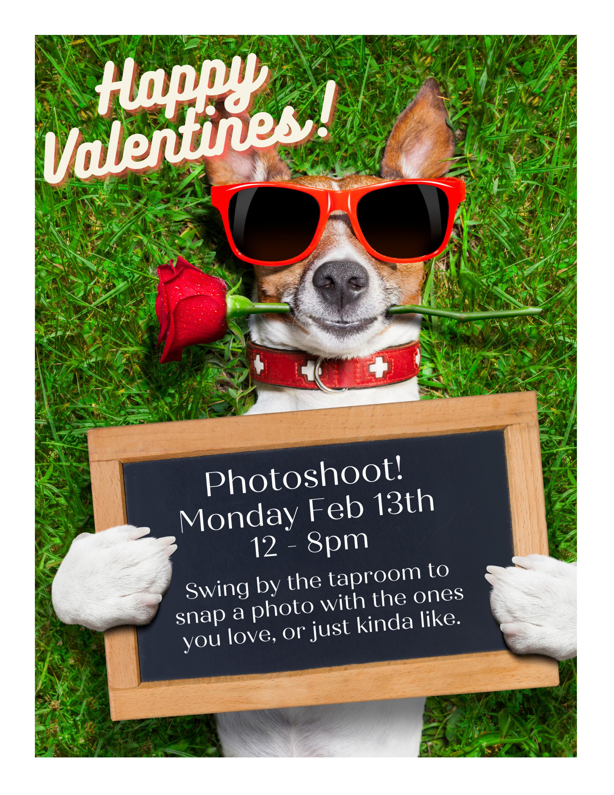 Valentines photo dog poster JPG